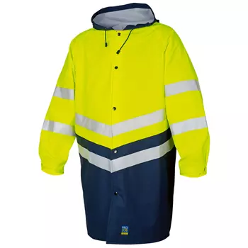 ProJob raincoat 6403, Hi-vis Yellow/Marine