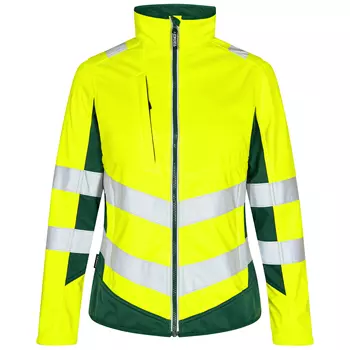 Engel Safety women's softshell jacket, Hi-vis yellow/Green