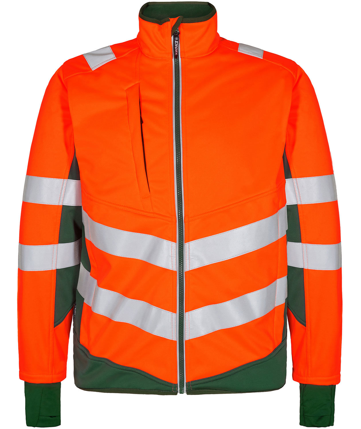 Engel Safety softshell jacket, Hi-vis Orange/Green, large image number 0