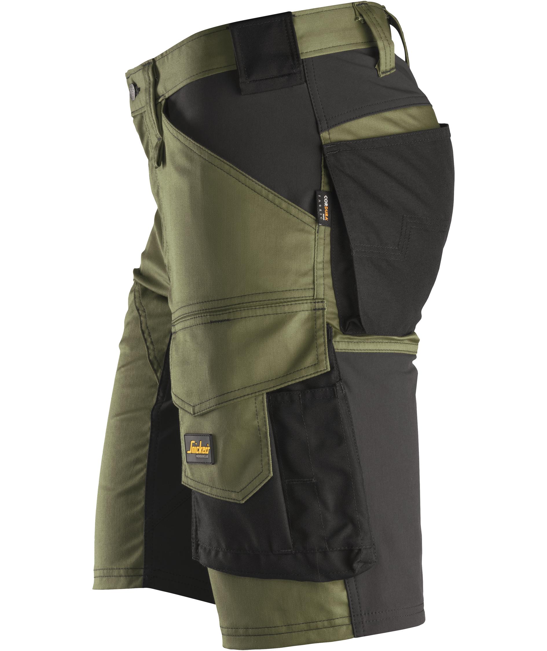Snickers AllroundWork arbejdsshorts 6143, Khaki Green/Black, large image number 3