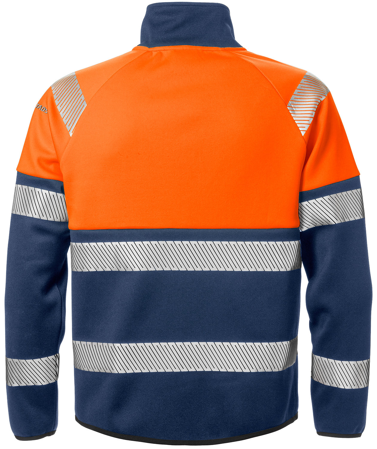 Fristads sweat jacket 4517 full stretch, Hi-vis Orange/Marine