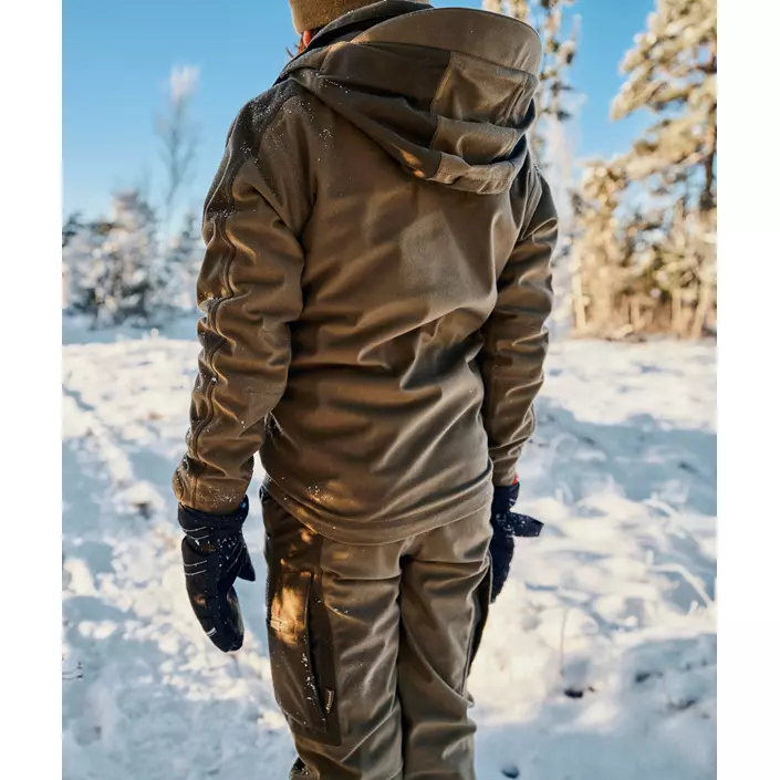 Pinewood Furudal Active jakke til børn, Mossgreen/ Dark Mossgreen, large image number 2