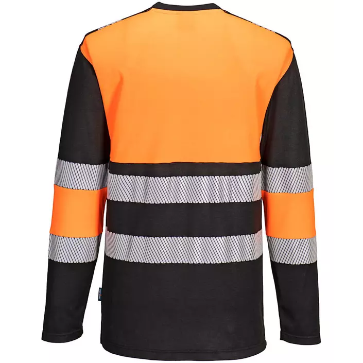 Portwest PW3 long-sleeved T-shirt, Hi-Vis Orange/Black, large image number 1