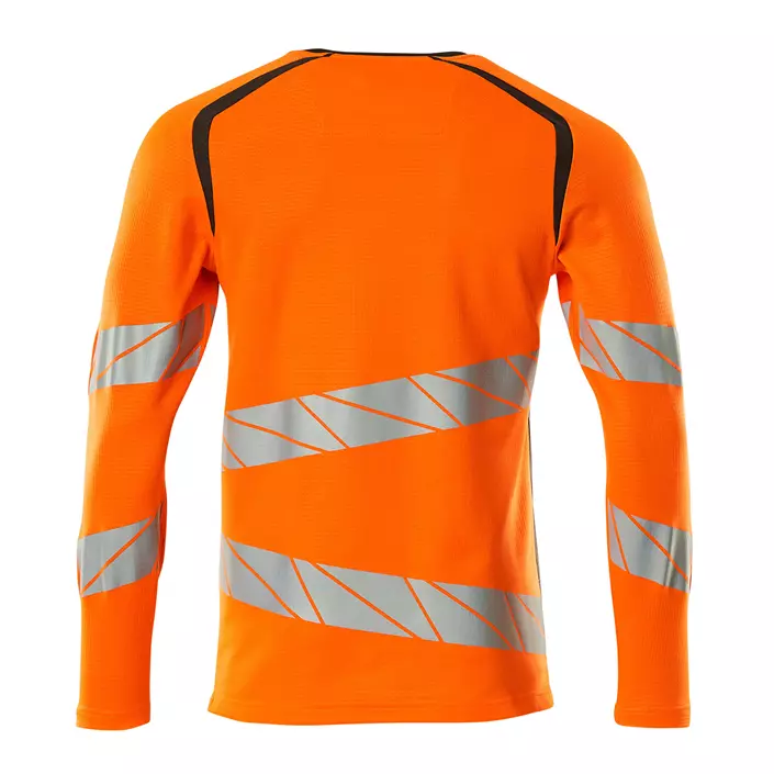Mascot Accelerate Safe long-sleeved T-shirt, Hi-vis Orange/Dark anthracite, large image number 1