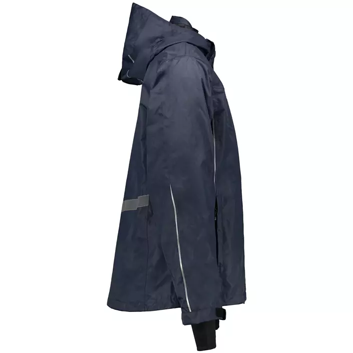Pitch Stone Active-Pro Zip-in regnjakke, Navy, large image number 4