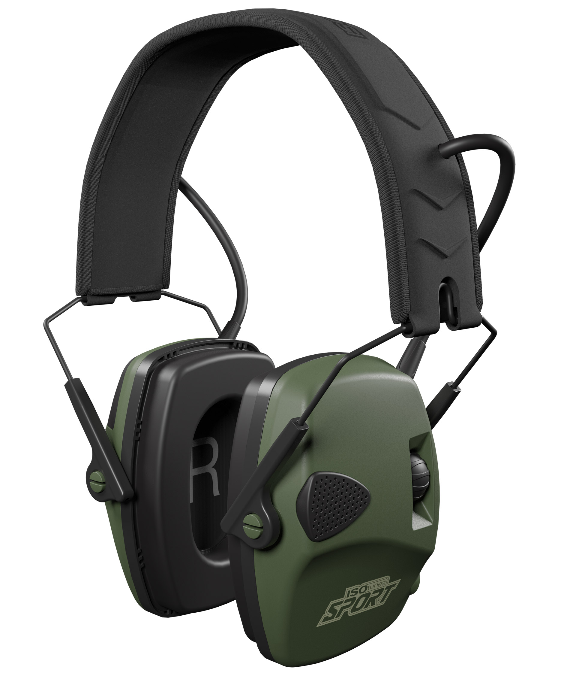 ISOtunes Sport DEFY Slim Basic h&oslash;rev&aelig;rn, Sort/Gr&oslash;n, Sort/Gr&oslash;n, large image number 2