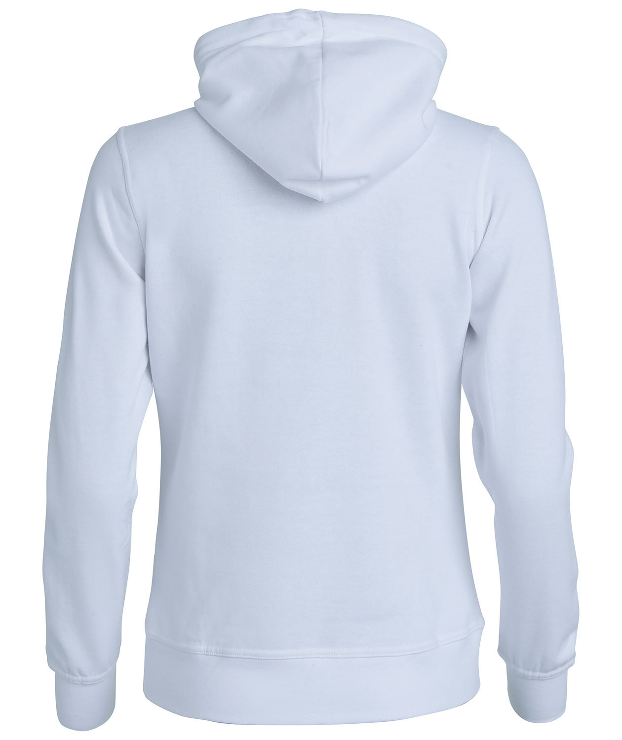 Clique Basic Hoody Zip dame h&aelig;ttetr&oslash;je, Hvid, large image number 2