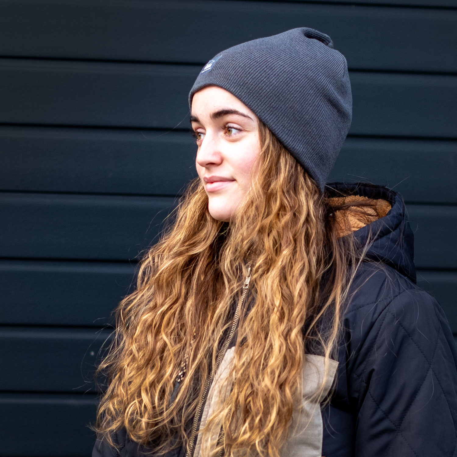 Atlantis Recy beanie, Dark Grey, Dark Grey, large image number 2