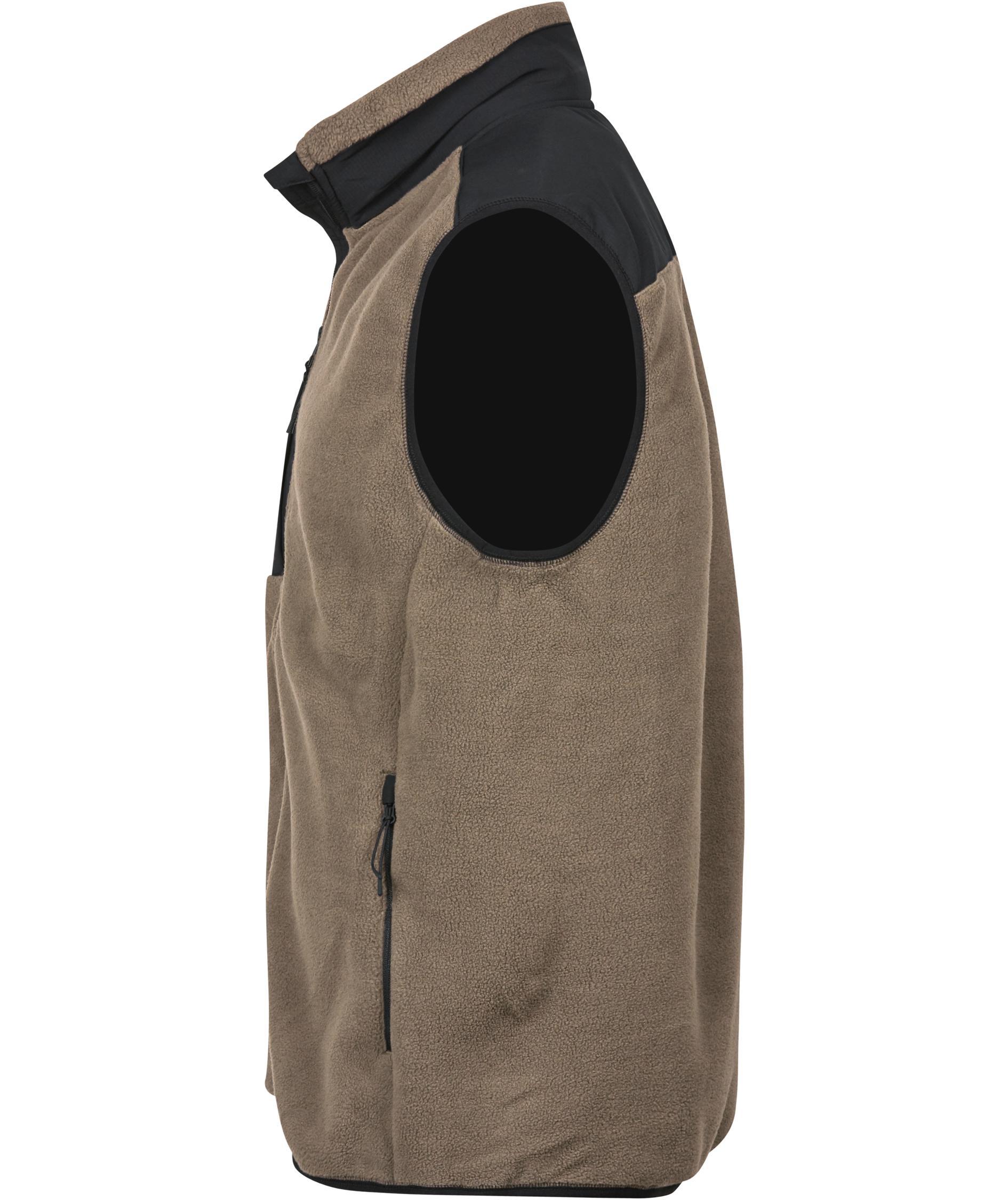 Tee Jays mountain fleece vest, Clay/black, large image number 2