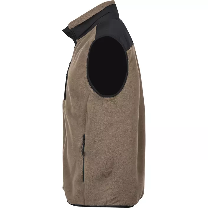 Tee Jays mountain fleece bodywarmer/vest, Clay/black, large image number 2