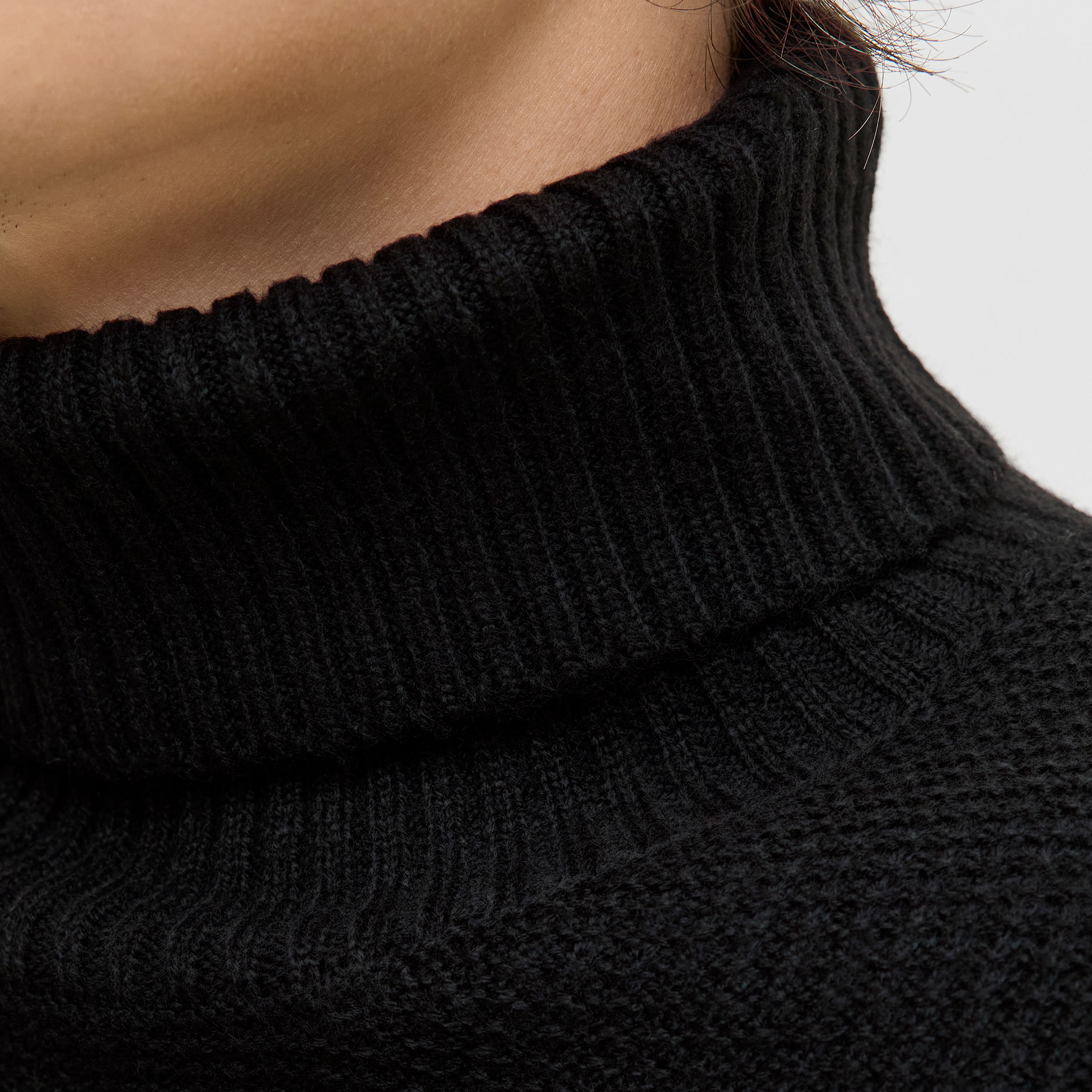 Jack & Jones JJROY knitted turtleneck sweater, Black, large image number 4