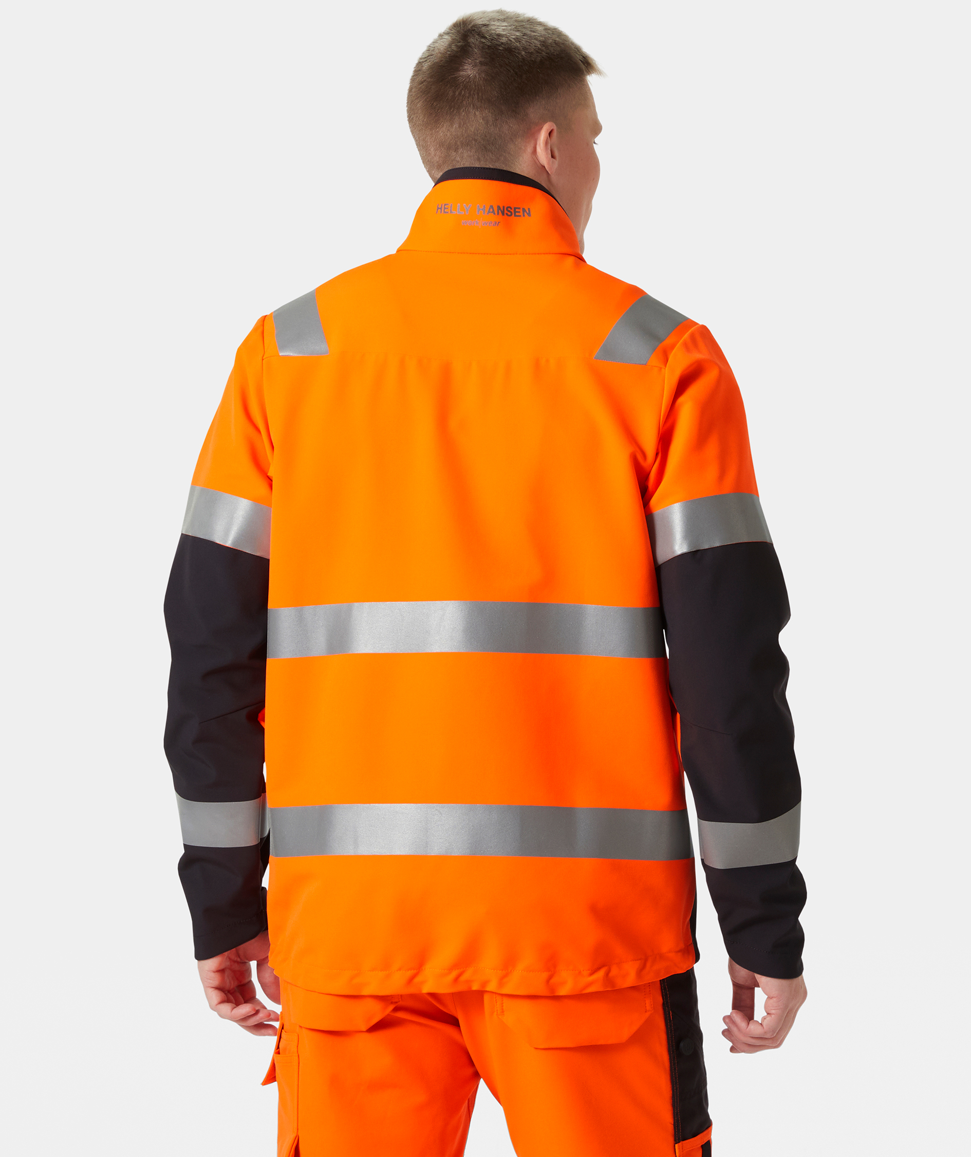 Helly Hansen Alna 4X Tech work jacket full stretch, Hi-vis Orange/Ebony, large image number 3