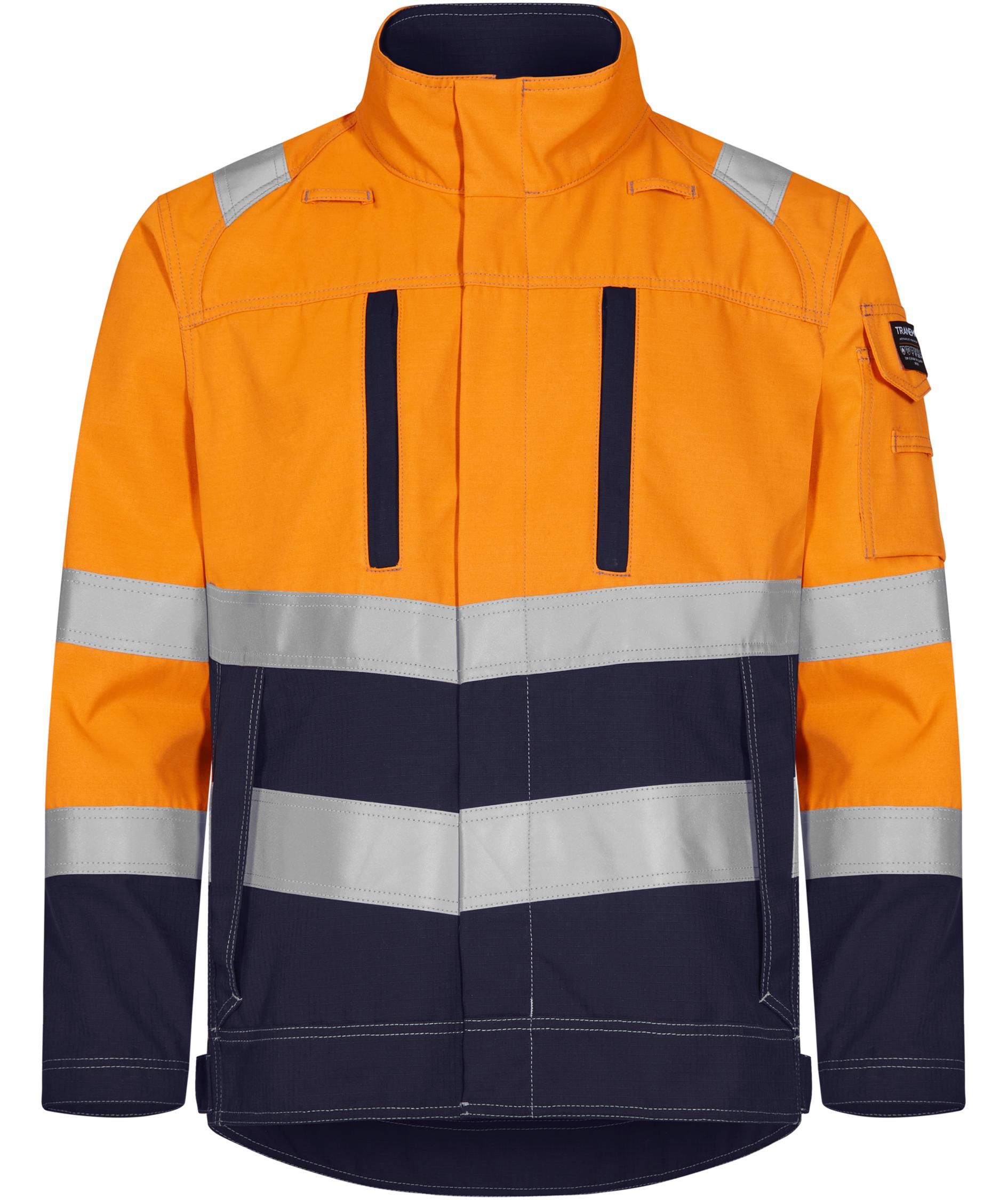 Tranemo Zenith FR work jacket, Hi-Vis Orange/Navy