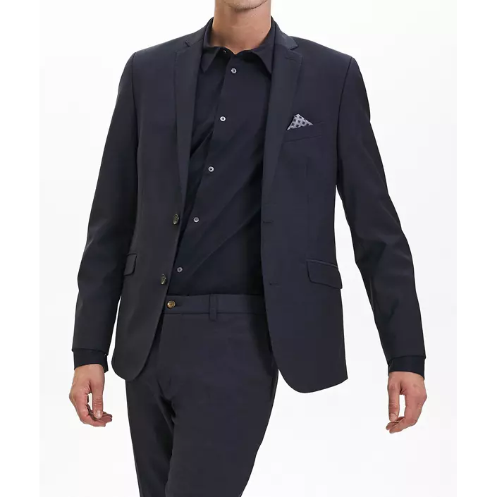 Sunwill Weft Stretch Modern fit wool blazer, Navy, large image number 3
