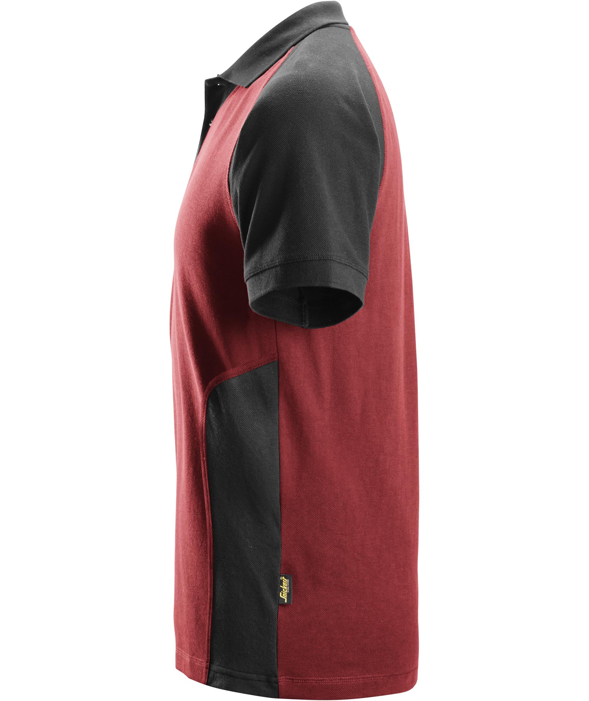 Snickers polo T-shirt 2750, Chili Red/Black, large image number 3