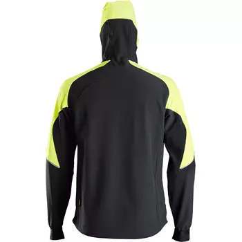 Snickers FlexiWork hoodie 8025, Black/Neon Yellow