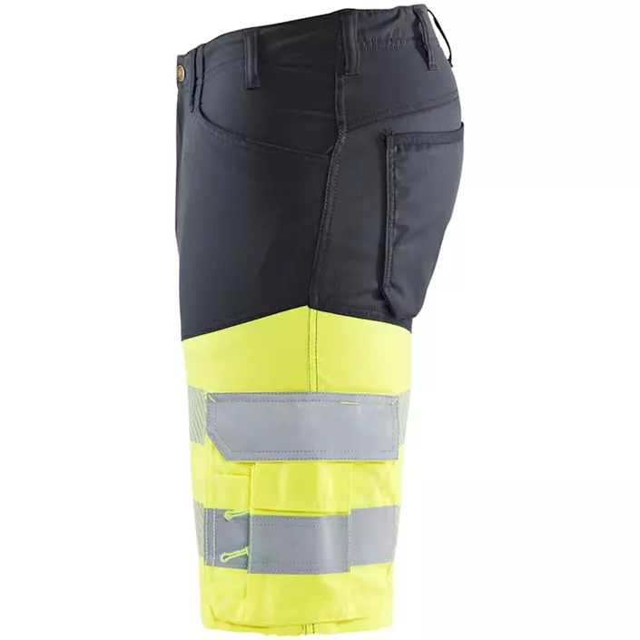 Blåkläder arbetsshorts, Grå/Varsel Gul, large image number 4