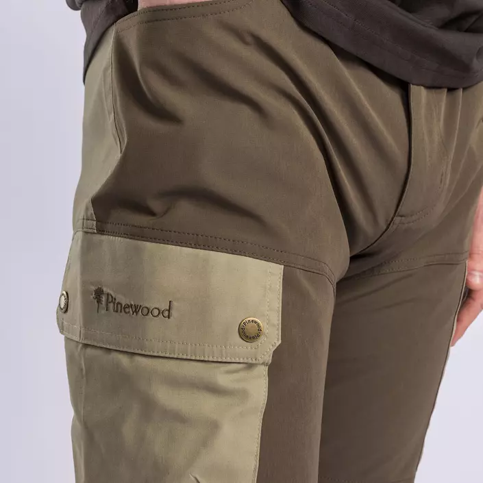 Pinewood Finnveden Trail Hybrid bukser, Earth Brown/Light Khaki, large image number 7