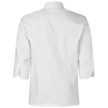 Segers 1501 Kochhemd mit 3/4 Ärmeln, Weiß