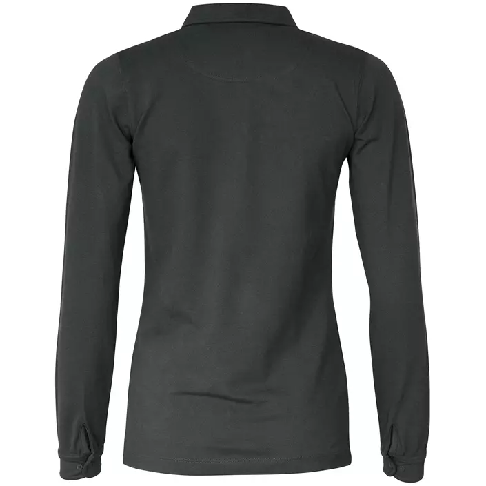 Nimbus Carlington langermet dame polo T-skjorte, Charcoal, large image number 1