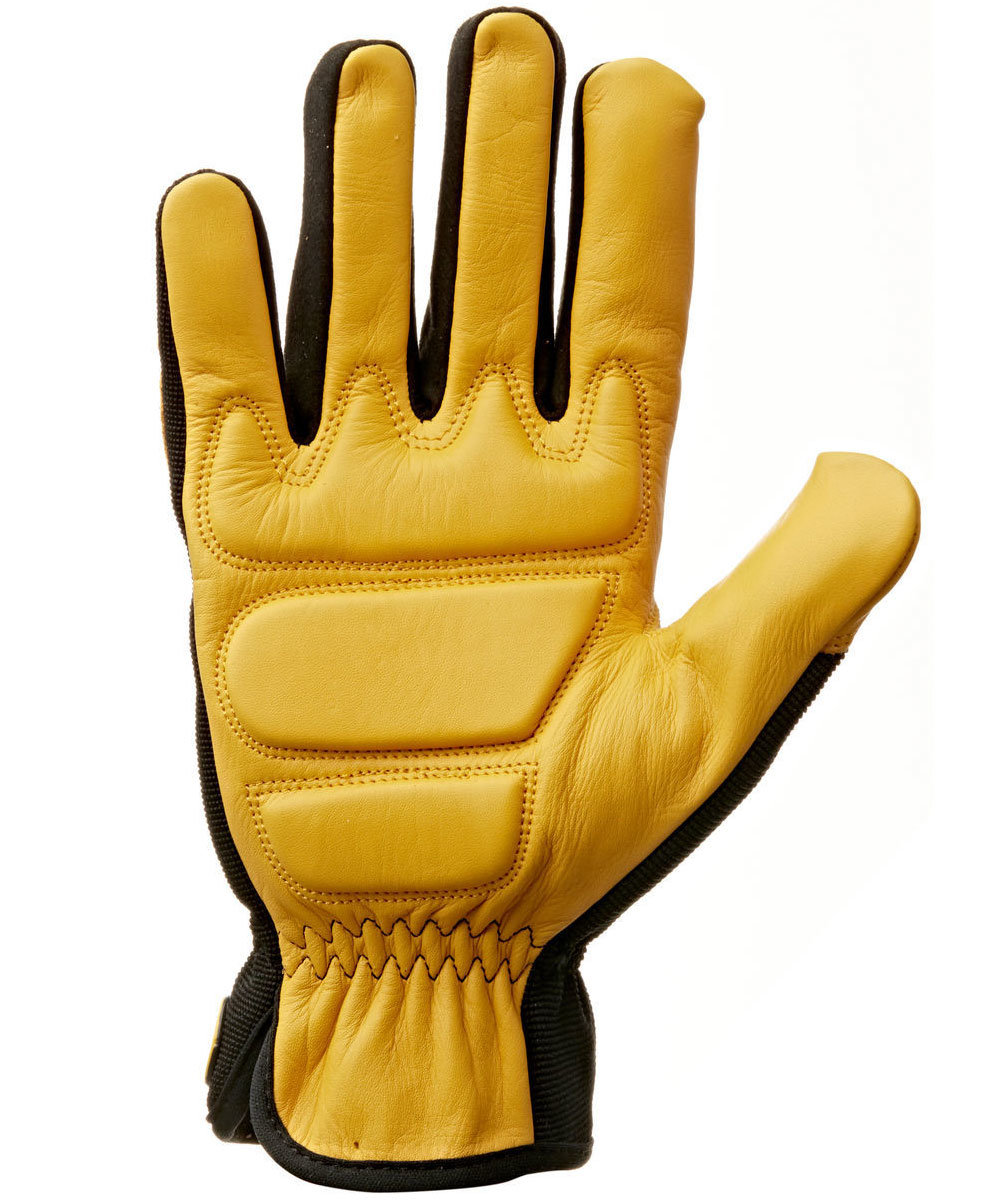 Kramp vibrationsd&auml;mpande handskar, Svart/Gul, large image number 2