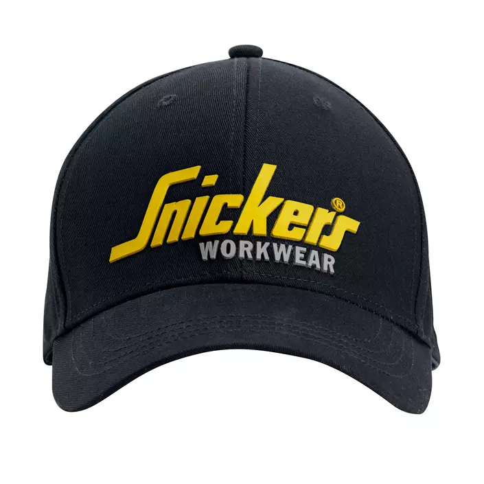 Snickers logo keps, Svart/Varselgul, Svart/Varselgul, large image number 0