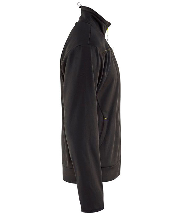 Bl&aring;kl&auml;der Unite sweat cardigan, Black/Yellow, large image number 3