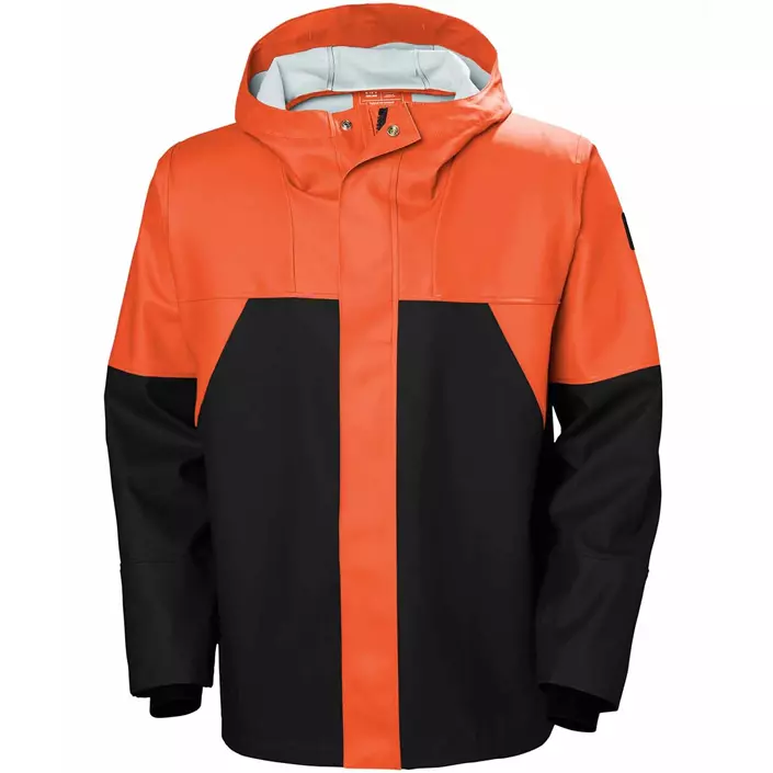 Helly Hansen Storm rain jacket, Dark orange/sort, large image number 0