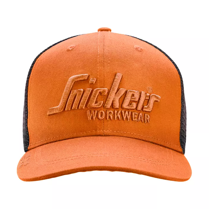 Snickers Trucker cap 9001, Warm Orange/Black, Warm Orange/Black, large image number 0