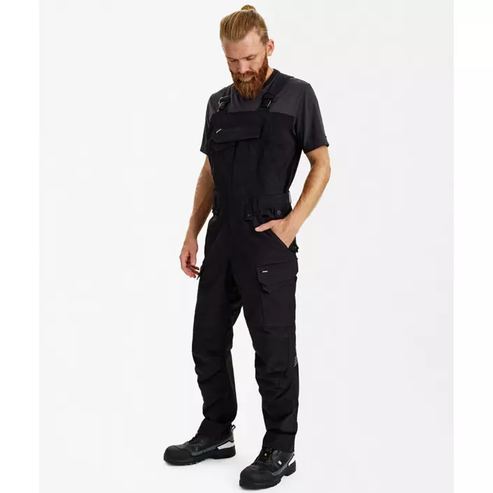 Engel Entire hängselbyxa, Black, large image number 2