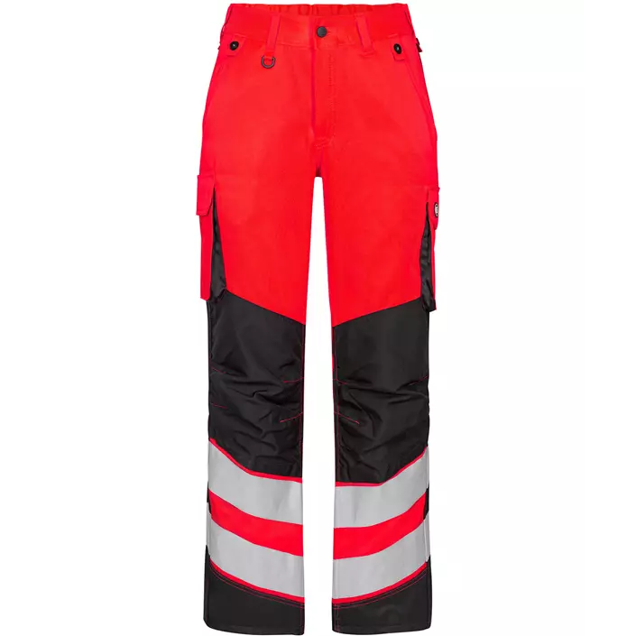 Engel Safety Light women's work trousers, Hi-vis Red/Black, large image number 0