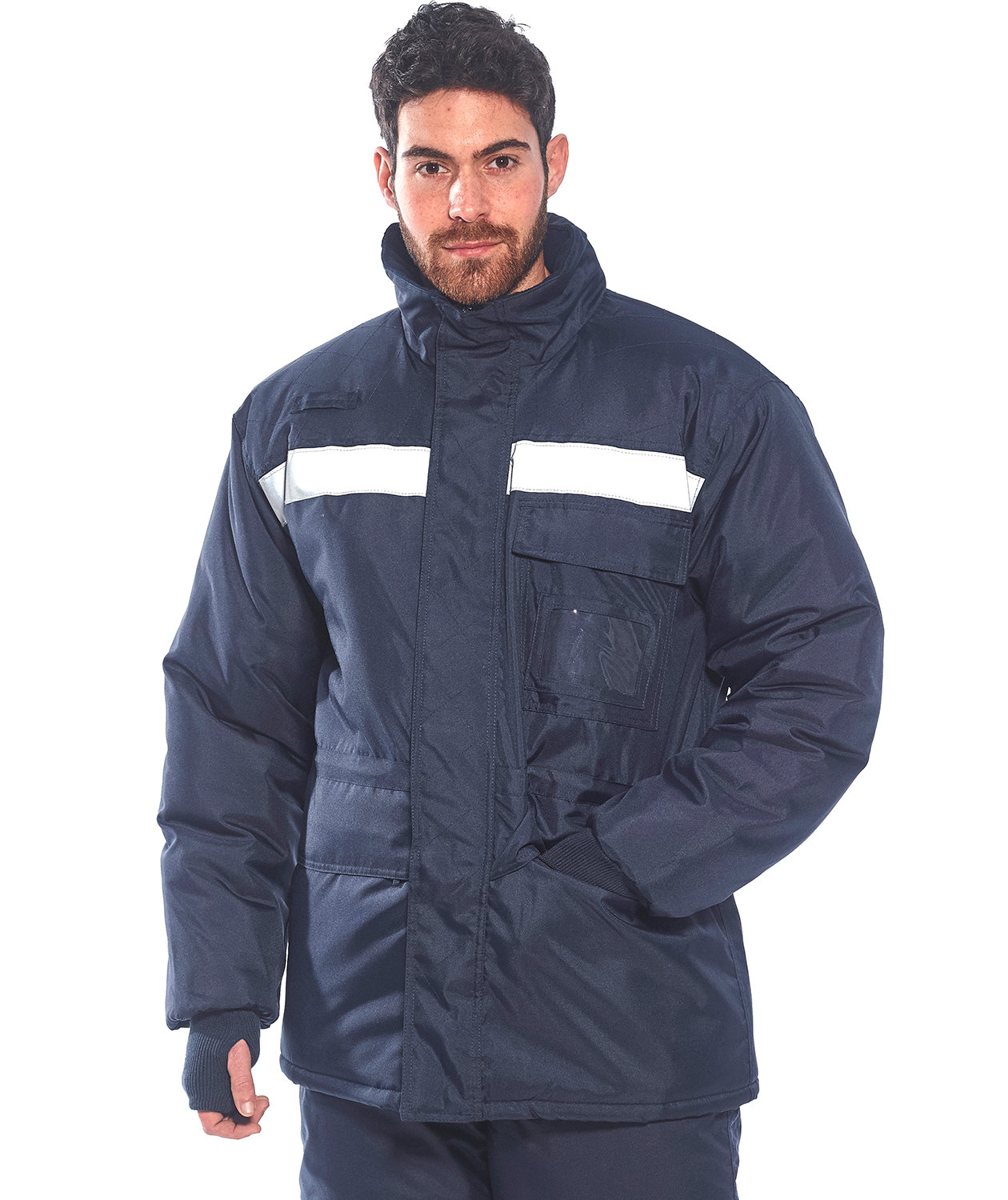 Portwest Coldstore winter jacket, Marine Blue, large image number 2