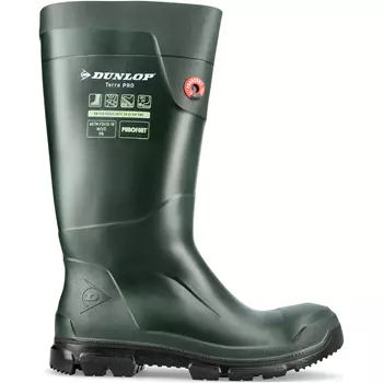Dunlop Purofort Terrapro safety rubber boots S5, Green
