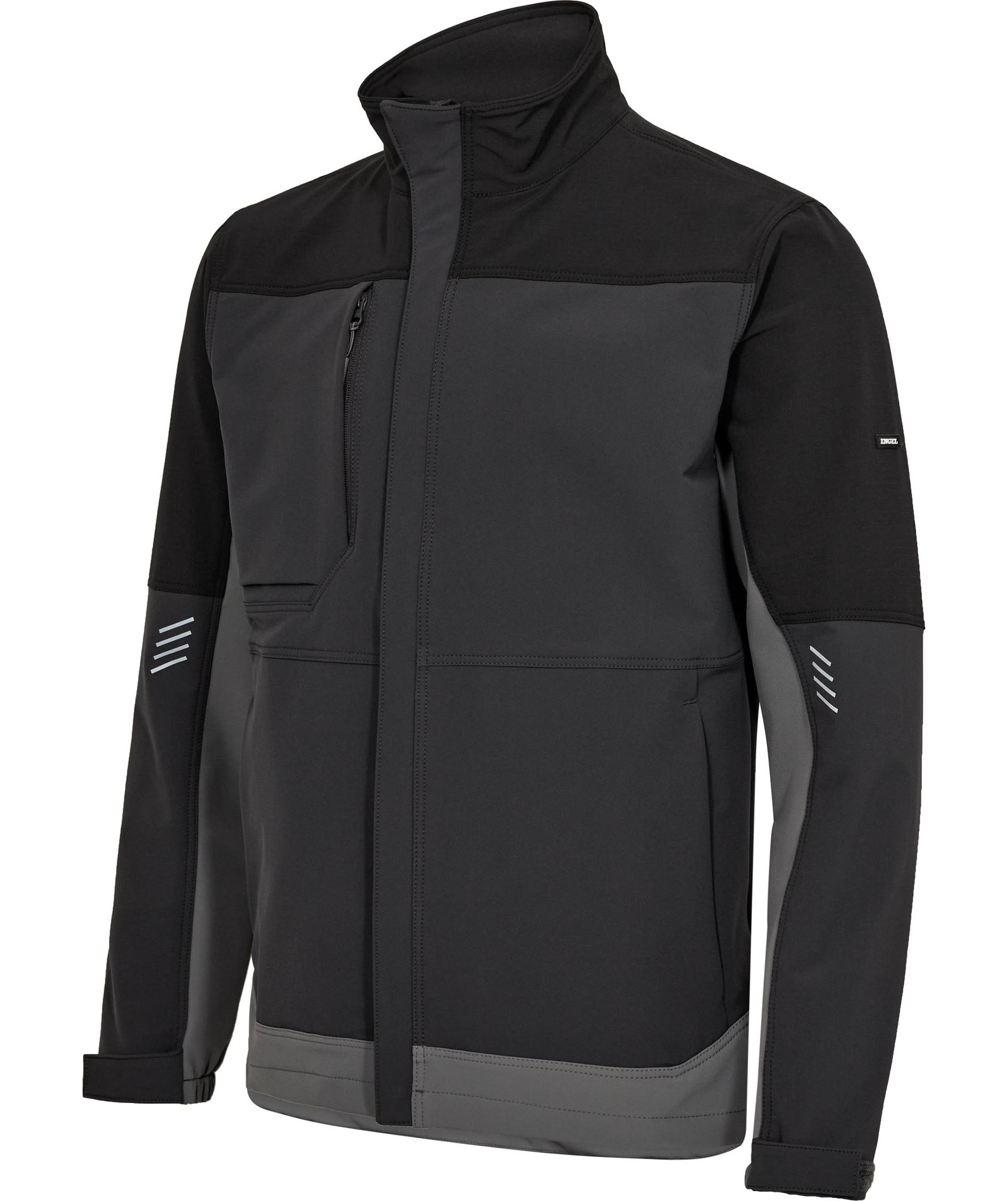 Engel Entire Arbeitsjacke full stretch, Anthracite Grey/Black, large image number 5