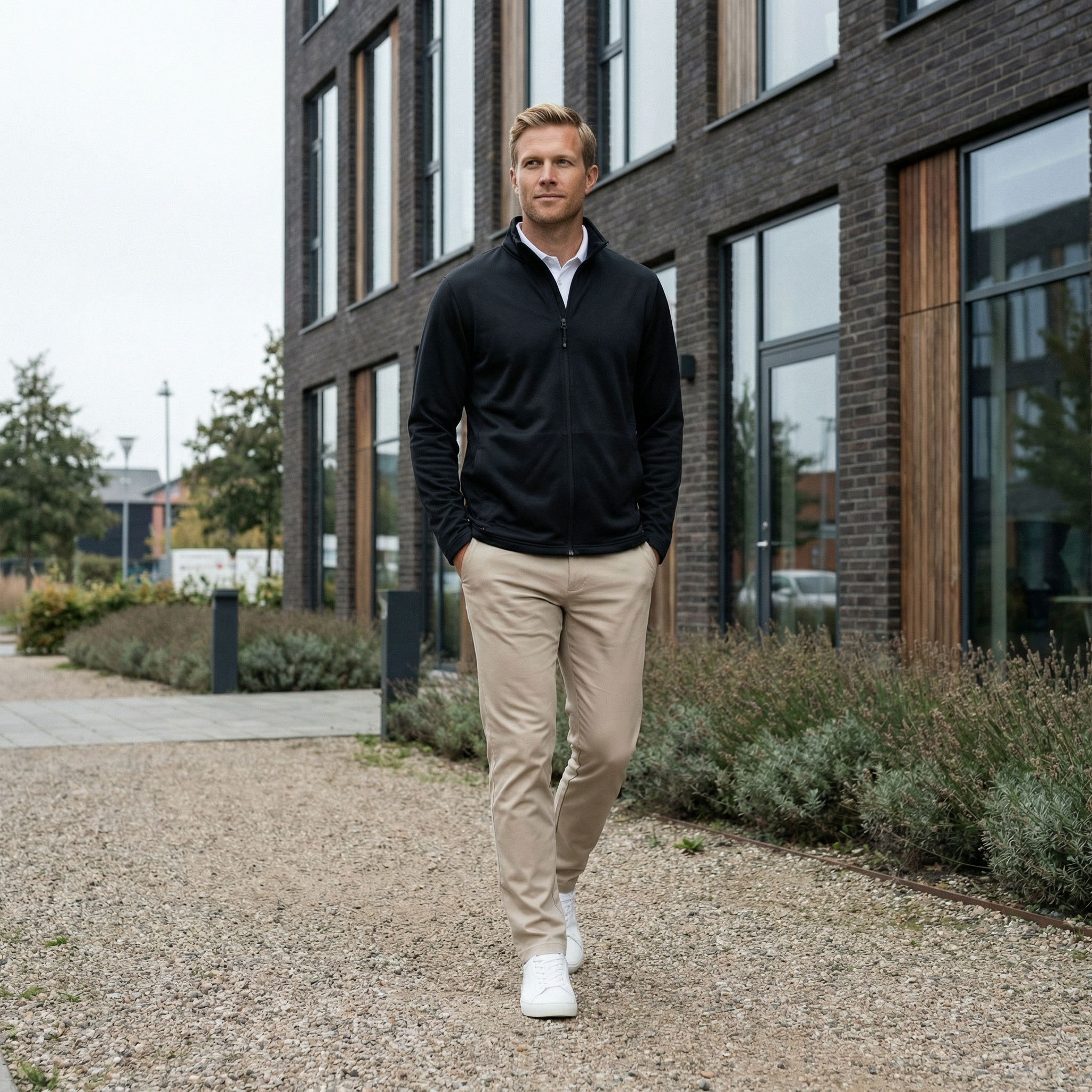 Cutter & Buck Twin Flakes cardigan, Black