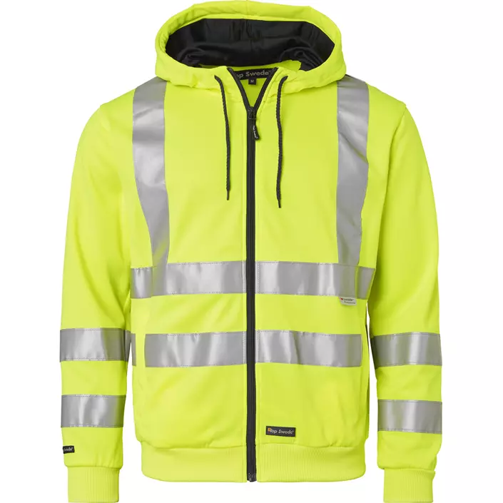 Top Swede hoodie with zipper 4429, Hi-Vis Yellow, large image number 0