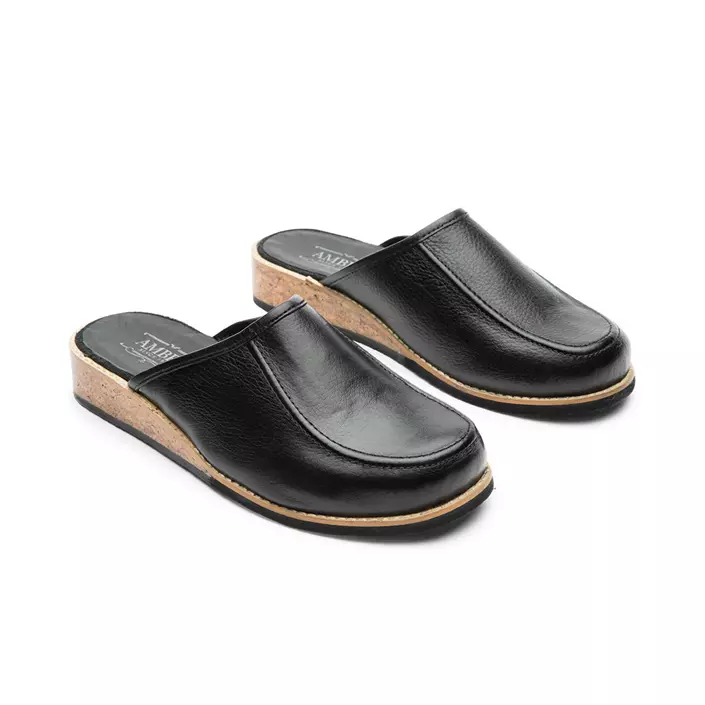 Ambré Cork sandals, Black, large image number 1