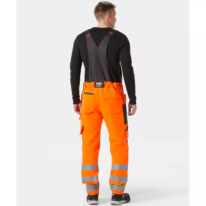 Helly Hansen Alna 4X hängselbyxa full stretch, Varsel Orange/Ebony, large image number 3