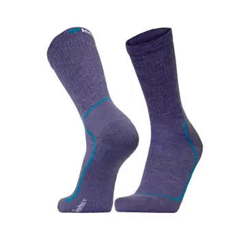 UphillSport Kevo trekking socks with merino wool, Purple/Blue