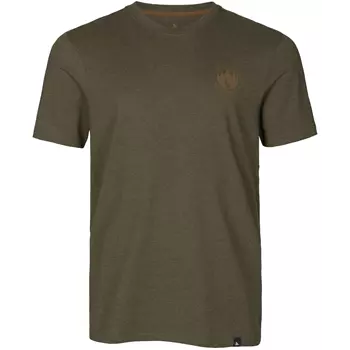 Seeland Saker T-shirt, Pine Green Melange
