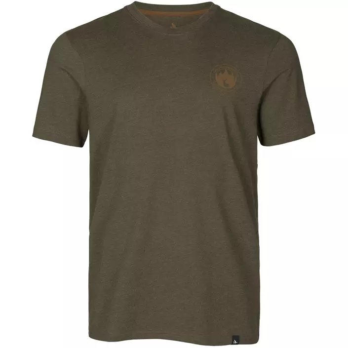 Seeland Saker T-skjorte, Pine Green Melange, large image number 0