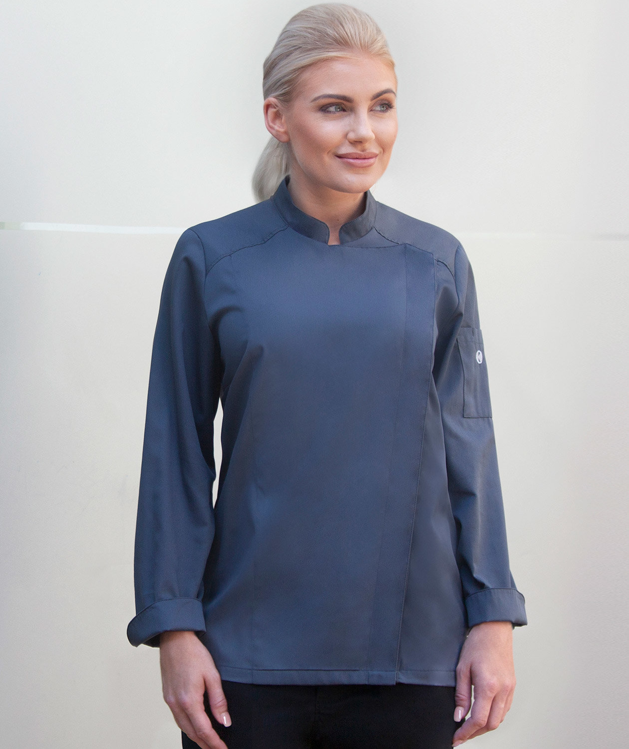 Karlowsky Naomi kockjacka dam, Antracitgr&aring;, large image number 1