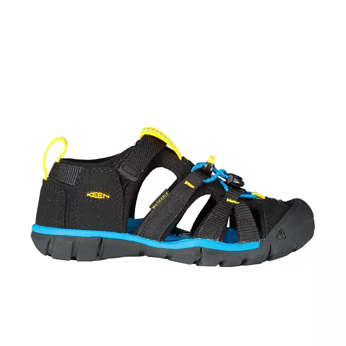 Keen Seacamp II CNX C sandaler til børn, Black/Yellow, large image number 0