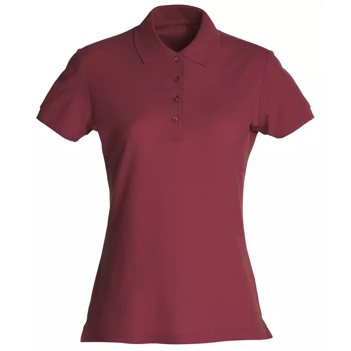 Clique Basic dame polo t-shirt, Bordeaux, large image number 0