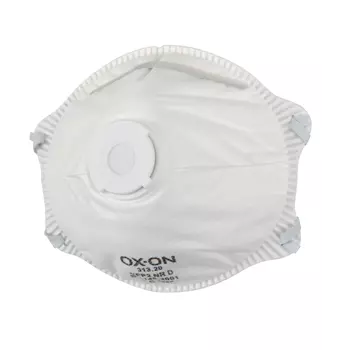 OX-ON Comfort damm mask FFP2 NR D med ventil, Vit