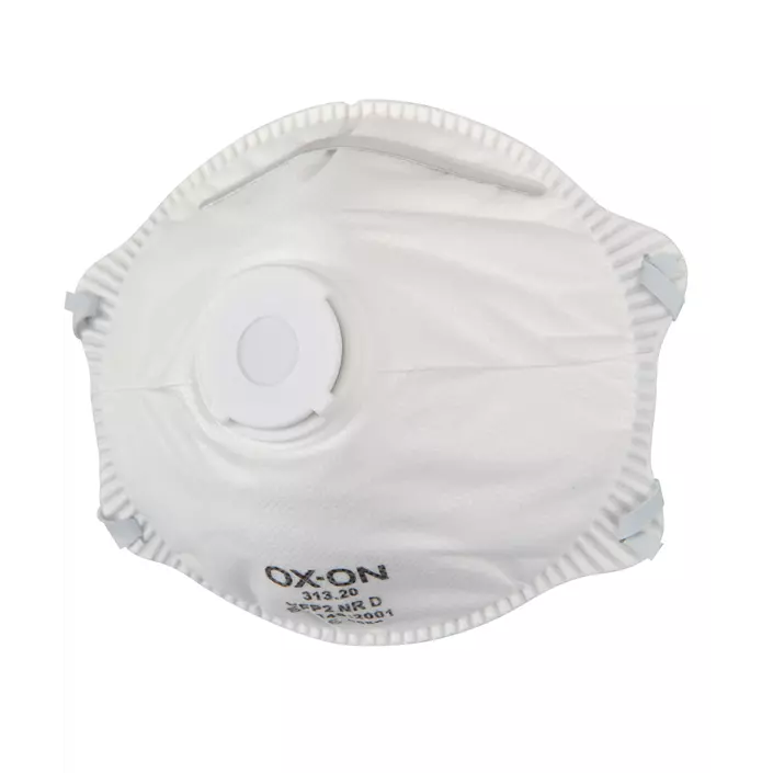 OX-ON Comfort støvmaske FFP2 NR D med ventil, Hvid, Hvid, large image number 0