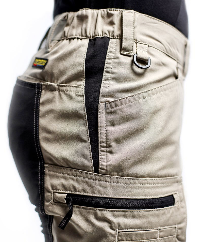 Bl&aring;kl&auml;der Unite serviceshorts dam, Sand/Svart, large image number 3