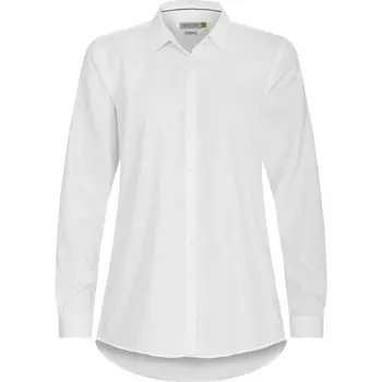 J. Harvest & Frost Twill Green Bow O1 lady relaxed fit shirt, White