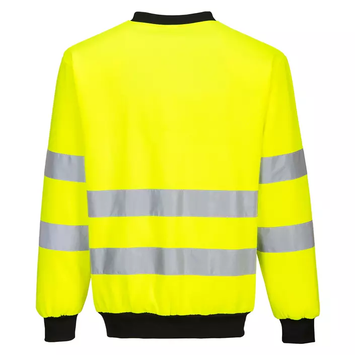 Portwest PW2 sweatshirt, Hi-vis Yellow/Black, large image number 1
