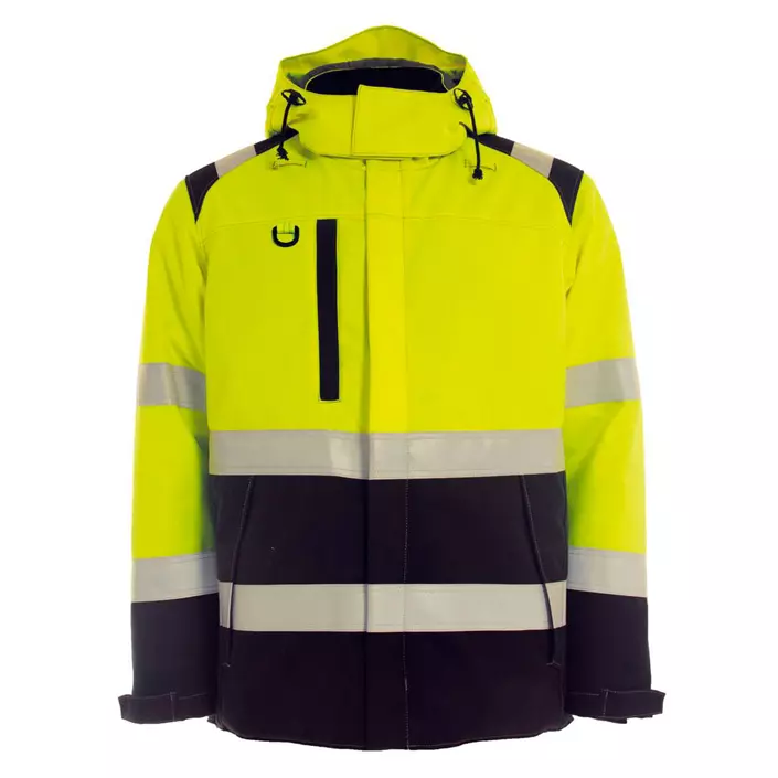 Tranemo FR winter jacket, Hi-vis yellow/Marine blue, large image number 0